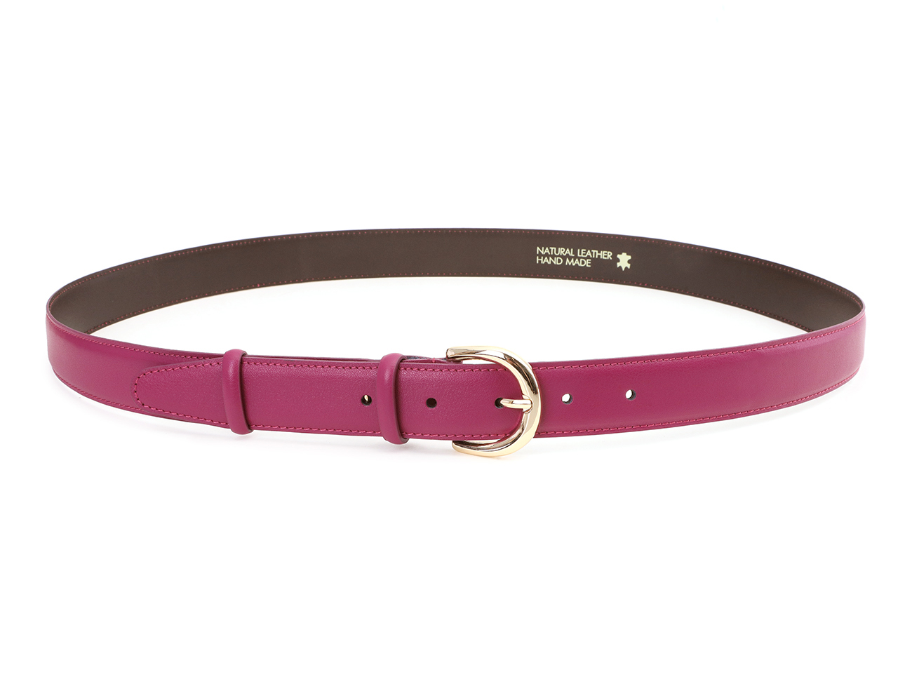 Кожаный фуксия женский джинсовый ремень B30-2002